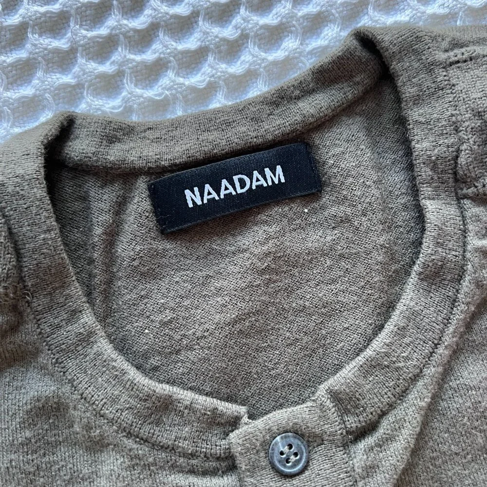 Men's Naadam Cotton Casmere Long Sleeve Henley - Picture 3 of 6